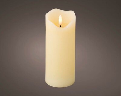 LED wick candle (cream; warm white)