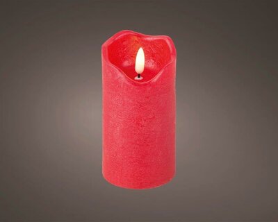 LED wick candle ( red; warm white)