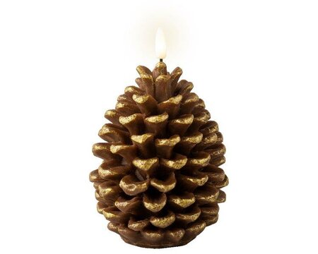 LED wick pine-cone candle - image 3