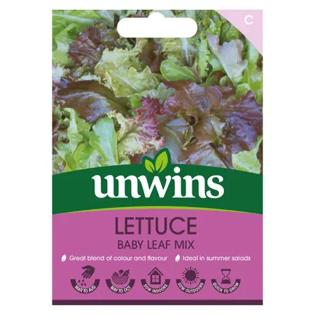 Lettuce Baby Leaf Mix - Image courtesy of Unwins