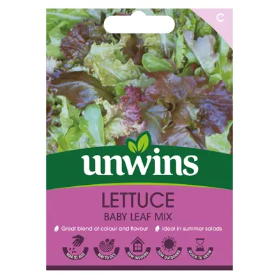 Lettuce Baby Leaf Mix - Image courtesy of Unwins