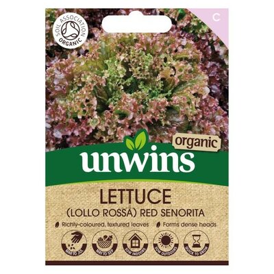 Lettuce (lol) Red Senorita Organic - Image courtesy of Unwins