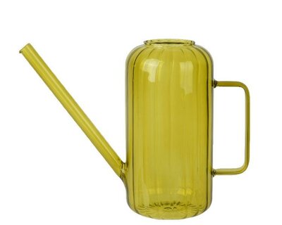 Lime Glass watering can