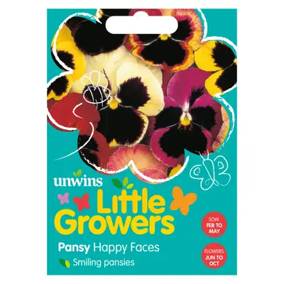 Little Growers Pansy Happy Faces - Image courtesy of Unwins