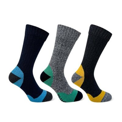3Pk Mens Trekker Socks -Image courtesy of Unichem
