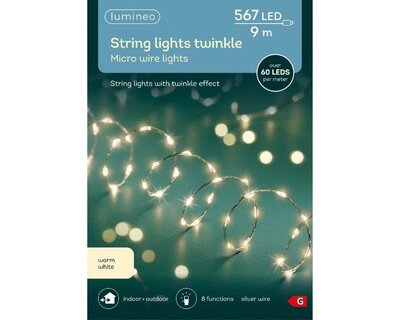 Micro LED 567  warm white string lights - image 2