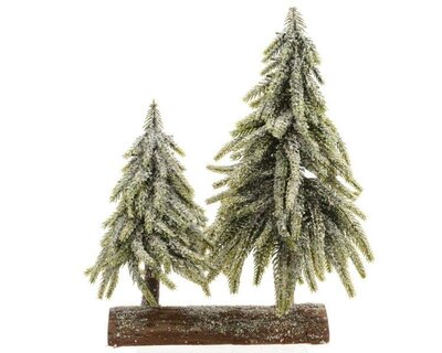 Mini tree snowy indoor (green)