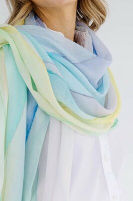 Rita Oates Scarf – Mountains of Love -Image courtesy of Rita Oates