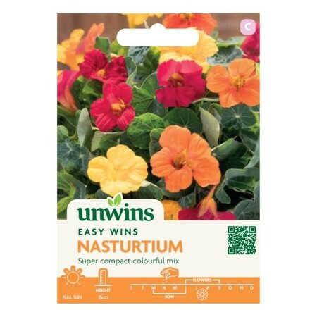Nasturtium Baby Fiesta Mix - Image courtesy of Unwins