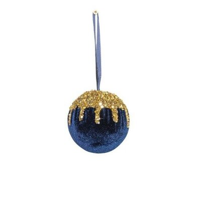 Navy Blue and Gold Bauble -Image courtesy of Elmes