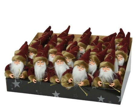 Nordic hanging santa with fur trim - image 2