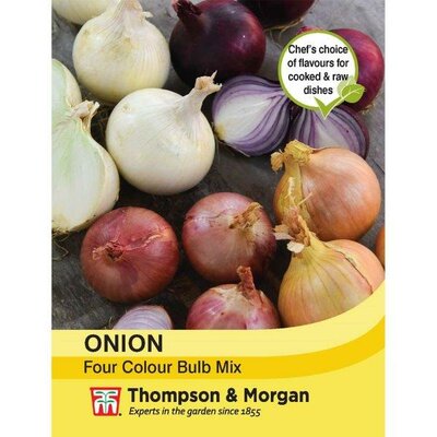 Onion Four Colour Bulb Mix - Image courtesy of Thompson & Morgan
