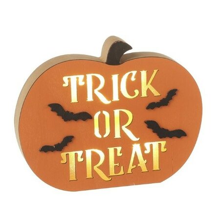 Orange Wood Led Trick Or Treat Pumpkins -Image courtesy of Heaven Sends