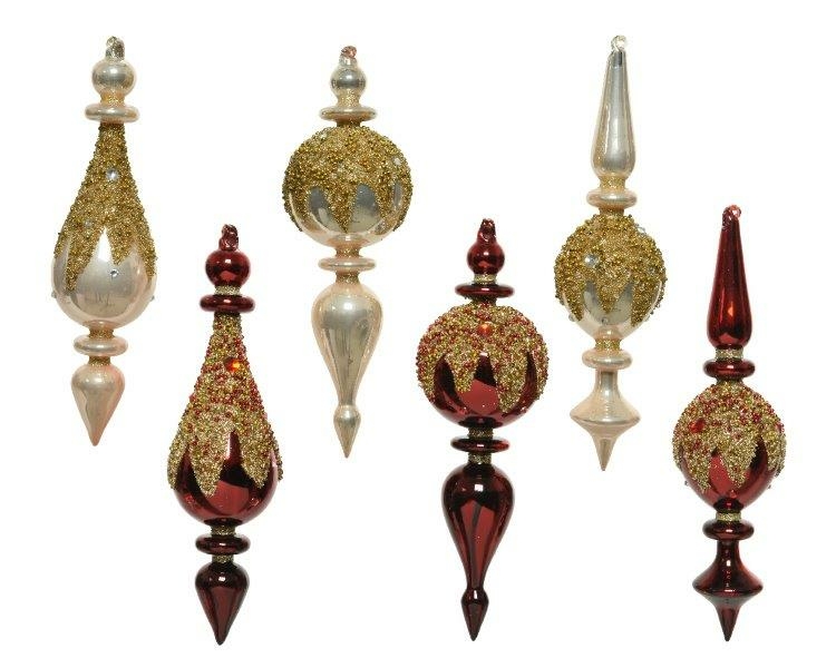 Ornament glass glitterbead (assorted) Ardcarne Garden Centre