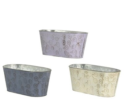 Oval zinc Planter -Image courtesy of Kaemingk