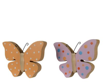 Painted Wooden Butterfly