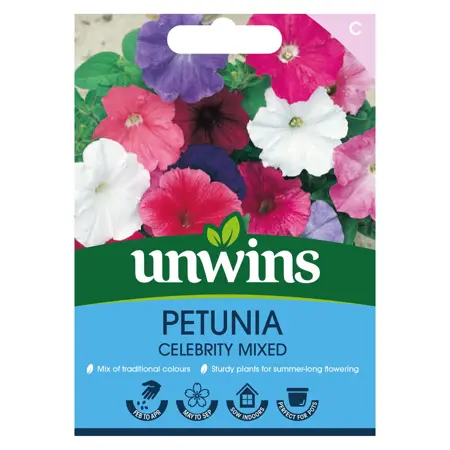 Petunia Celebrity Mix F1 - Image courtesy of Unwins