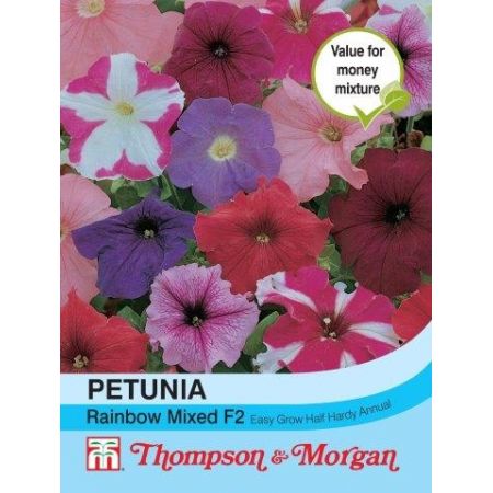 Petunia Rainbow Mixed F2 Hybrid - Image courtesy of T&M