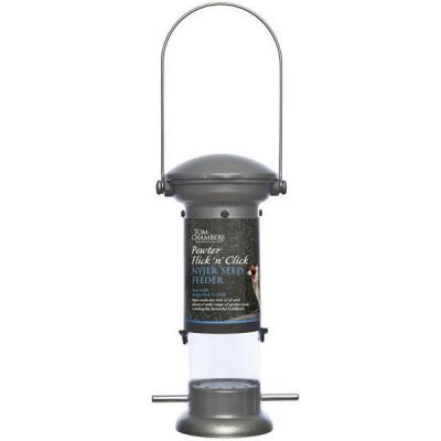 Pewter Flick 'n' Click Nyjer Feeder
