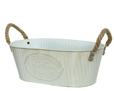 Planter zinc oval -Image courtesy of Kaemingk