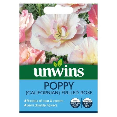 Poppy (Californian) Frilled Rose - Image courtesy of Unwins