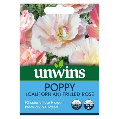 Poppy (Californian) Frilled Rose - Image courtesy of Unwins