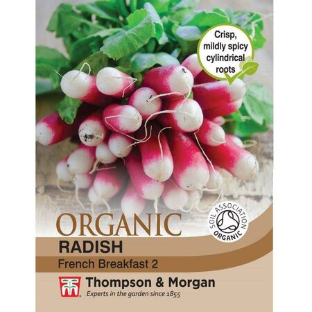 Radish 'French Breakfast 2' (Organic) - Image courtesy of Thompson & Morgan