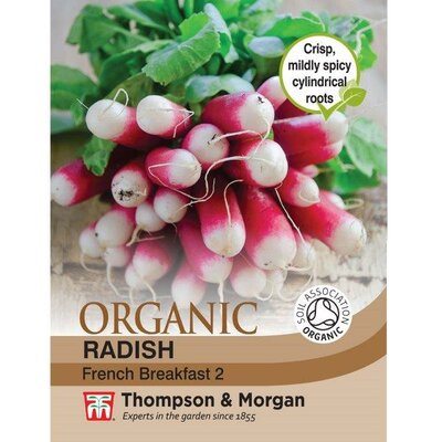 Radish 'French Breakfast 2' (Organic) - Image courtesy of Thompson & Morgan