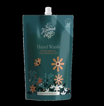 Refill Hand Wash Bitter Orange, Pink Pepper & Hay -Image courtesy of Handmade Soap Co.