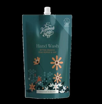 Refill Hand Wash Bitter Orange, Pink Pepper & Hay -Image courtesy of Handmade Soap Co.