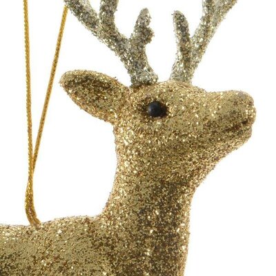Reindeer plastic with glitter (gold) - image 2