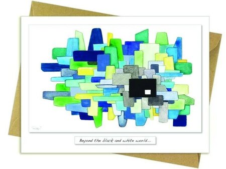 Beyond Grey to Green Greeting Card - Image courtesy of Rita Oates