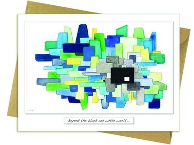 Beyond Grey to Green Greeting Card - Image courtesy of Rita Oates