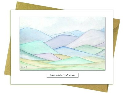 Mountains of Love Greeting Card - Image courtesy of Rita Oates