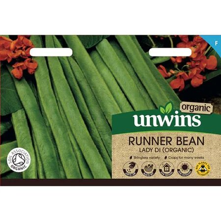 Runner Bean Lady Di (Organic) (35) - image 1