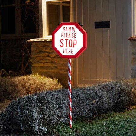 Santa Stop Here! Stake Light - image 1