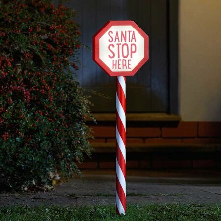 Santa Stop Here! Stake Light - image 1