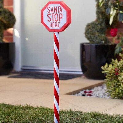 Santa Stop Here! Stake Light - image 2