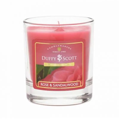 Scented Candle in Glass: Rose & Sandalwood (30cl)