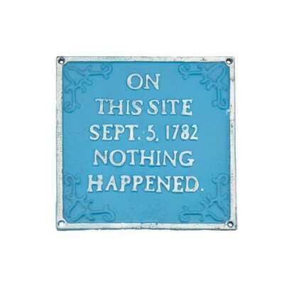 Sign ' Nothing Happened' -