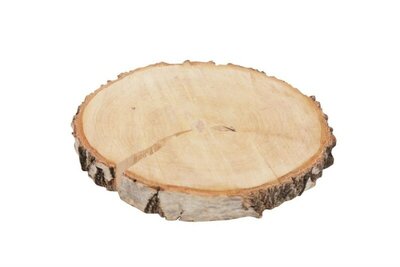 Round Birch Slice (24.5cm)