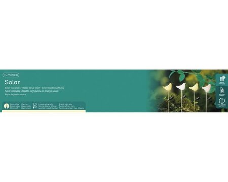 Solar bird stake light -Image courtesy of Kaemingk