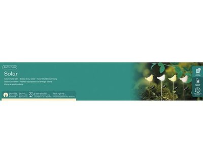 Solar bird stake light -Image courtesy of Kaemingk