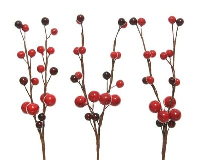 Spray on wire foam berries (red) - image 2