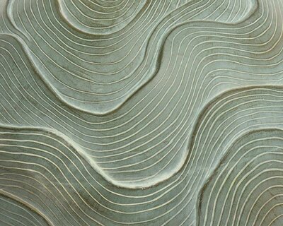 Statue fibre clay bauble wave sculpture - image 2