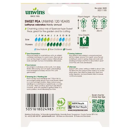 Sweet Pea Unwins 120 Years Mix (42) - image 2