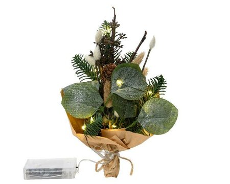 Tail grass bouquet decorated, with Micro LED