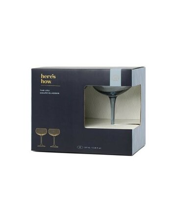 The Lou Coupe Glass - Blue -Image courtesy of DesignWorks Ink.