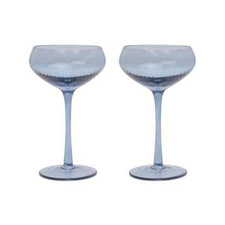 The Lou Coupe Glass - Blue -Image courtesy of DesignWorks Ink.