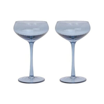 The Lou Coupe Glass - Blue -Image courtesy of DesignWorks Ink.